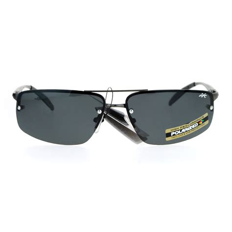 semi rimless sunglasses for men|rimless polarized sunglasses for men.